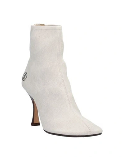 Mm6 Maison Margiela Ankle Boots In Beige