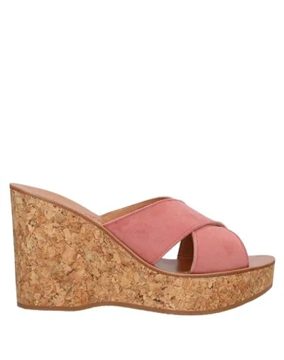 Shop Kjacques Sandals In Pastel Pink
