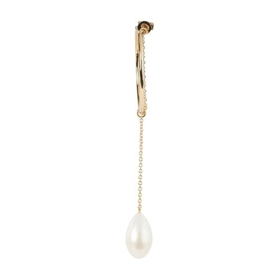 Shop Anissa Kermiche Pearl Swirl 14kt Gold Single Earring