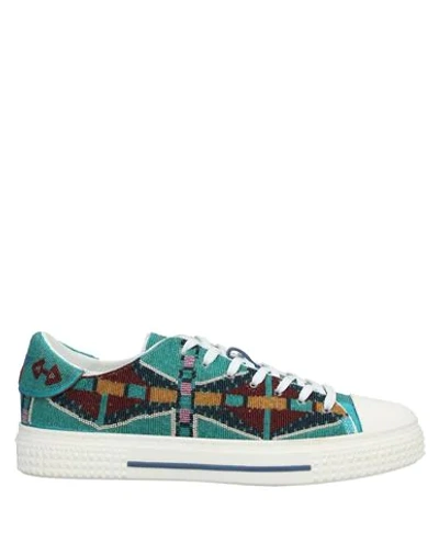 Shop Valentino Sneakers In Green