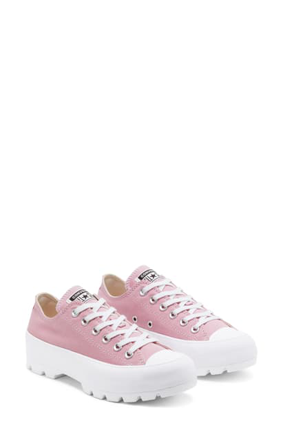 lugged pink converse