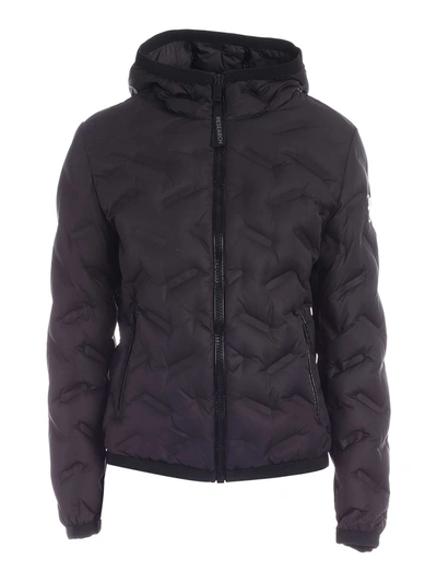 Shop Colmar Originals Quilted Hooded Down Jacket In Black