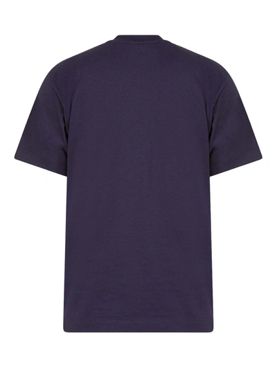 Shop Fendi Logo T-shirt In Blue