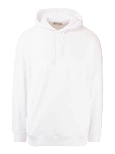 Shop Givenchy Branded Hoodie In White
