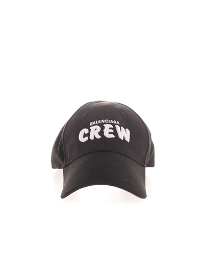 Shop Balenciaga Crew Cap In Black