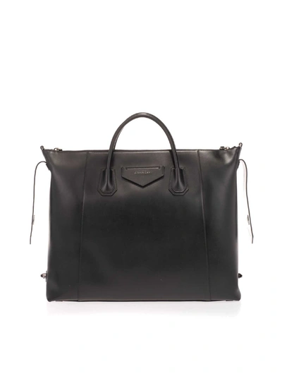 Shop Givenchy Soft Antigona Large Bag In Black