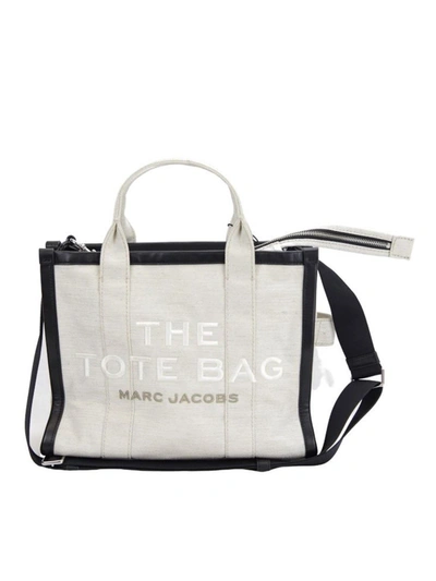 Shop Marc Jacobs The Traveller Small Tote In Beige