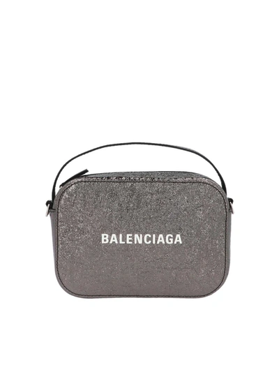 Shop Balenciaga Everyday Xs Shoulder Bag In Silver Color