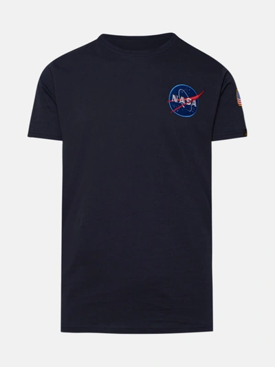 Shop Alpha Industries Blue Space Shuttle T-shirt