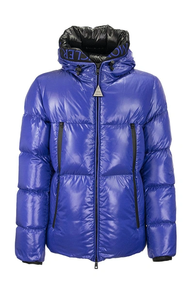 Shop Moncler Down Jacket Baronnies In Blue