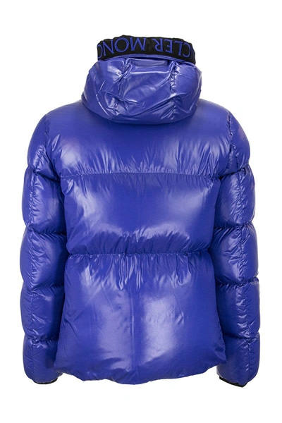 Shop Moncler Down Jacket Baronnies In Blue