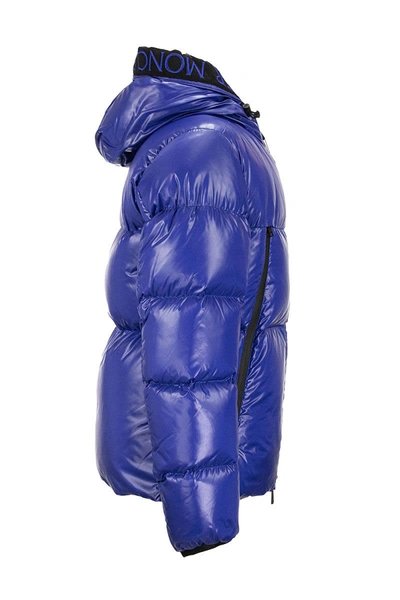 Shop Moncler Down Jacket Baronnies In Blue