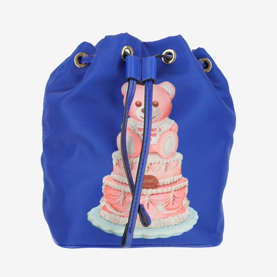 Shop Moschino Bags In Blu