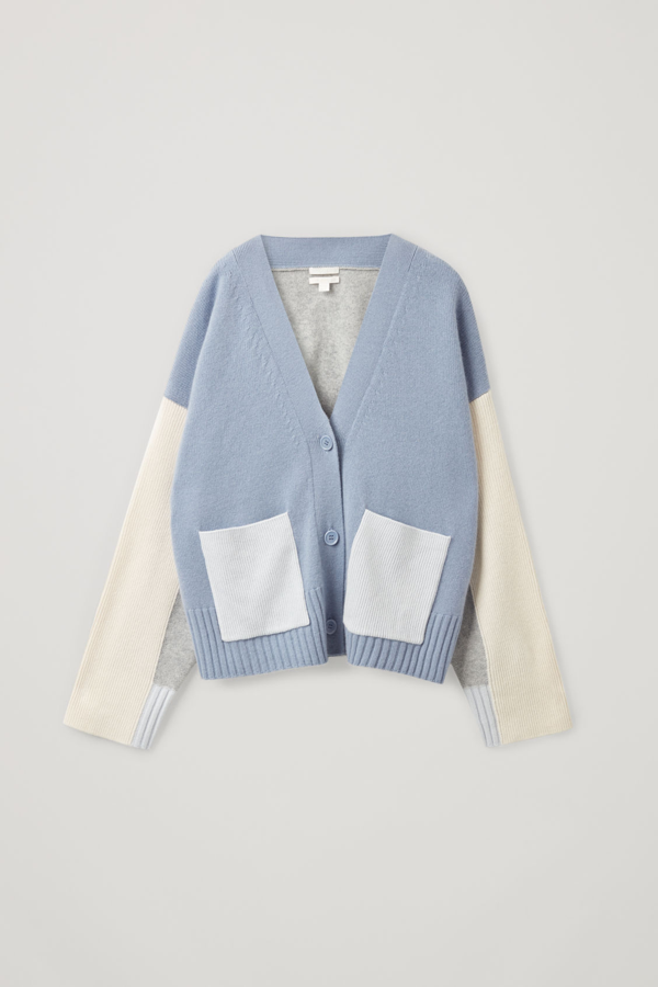 cos blue cardigan