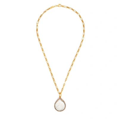 Shop Soru Jewellery Baroque Pearl 18kt Gold-plated Necklace
