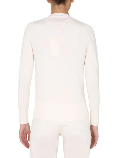 Shop Tory Burch "simone" Cardigan In White