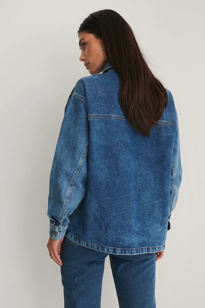 NA-KD REBORN DENIM OVERSHIRT 