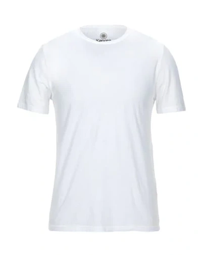 Shop Kangra Cashmere T-shirts In White