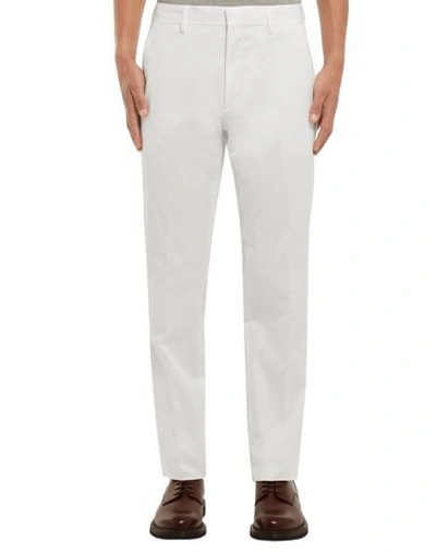 Shop Ermenegildo Zegna Zegna Man Pants White Size 36 Cotton, Elastane
