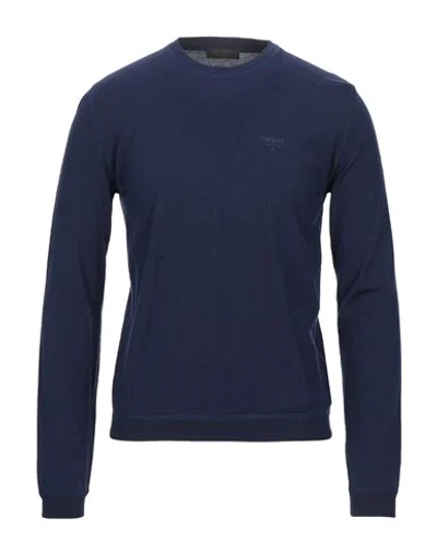 Shop Prada Sweaters In Blue