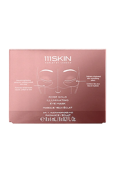 Shop 111skin Rose Gold Illuminating Eye Mask 8 Pack In N,a