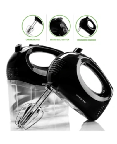 Shop Ovente Electric Hand Mixer In Black