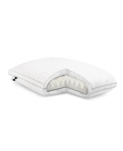 Shop Malouf Z Convolution Gelled Microfiber Pillow In White