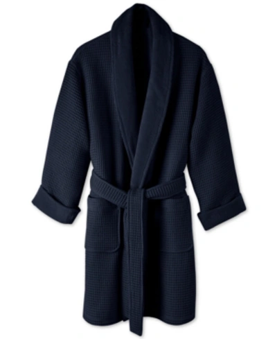 Hotel Collection Cotton Waffle Textured Bath Robe, Exclusively At Macy's In Blueberry
