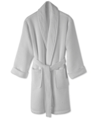 Shop Hotel Collection Cotton Waffle Textured Bath Robe, Created For Macy's In White
