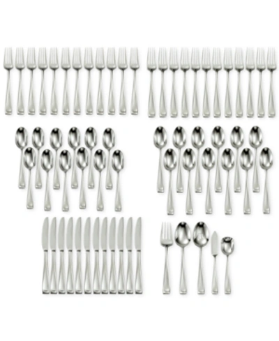 Oneida Satin Moda 65 Piece Flatware Set, Service For 12