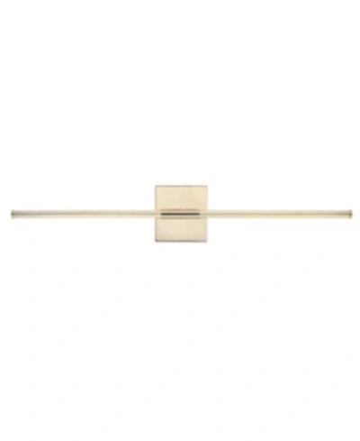 Shop Jonathan Y Makena 28" Dimmable Integrated Led Metal Wall Sconce In Gold