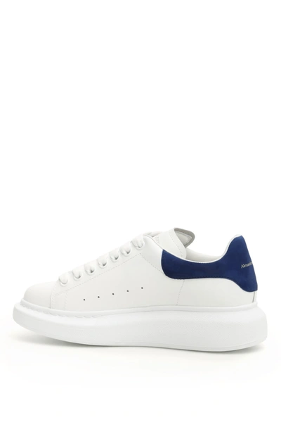 Shop Alexander Mcqueen Oversized Sneakers In White Paris Blue 161