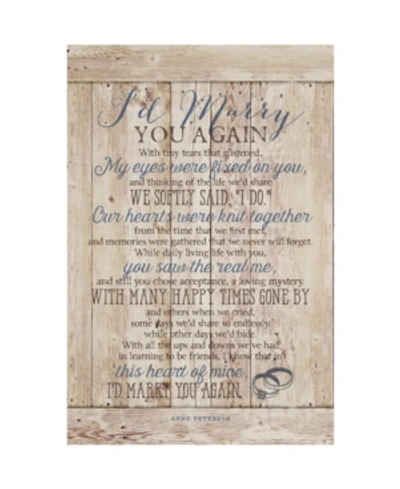Dexsa I'd Marry You New Horizons Wood Plaque With Easel, 6" X 9"