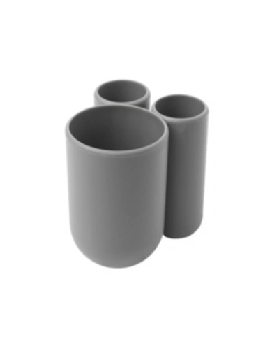 Shop Umbra Touch Toothbrush Holder In Grey
