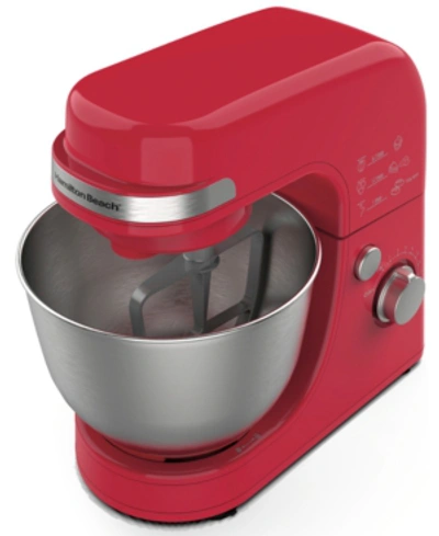 Shop Hamilton Beach 7-speed 4 Quart Stand Mixer, 300 Watts In Red