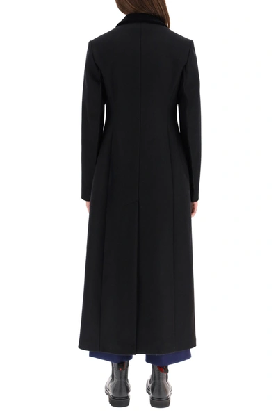 Shop Marni Cloth Redingote Coat In Black