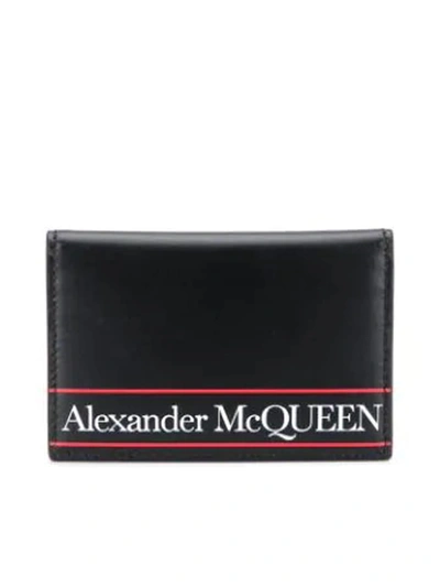 Shop Alexander Mcqueen Pocket Organiser In Black Red