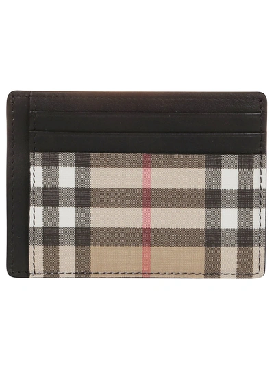 Shop Burberry Card Holder In Archive Beige