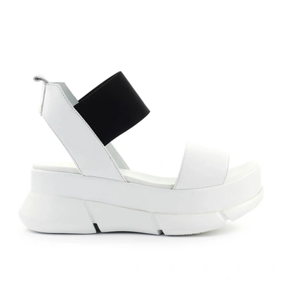 Shop Elena Iachi Platform Sandals E575 In White