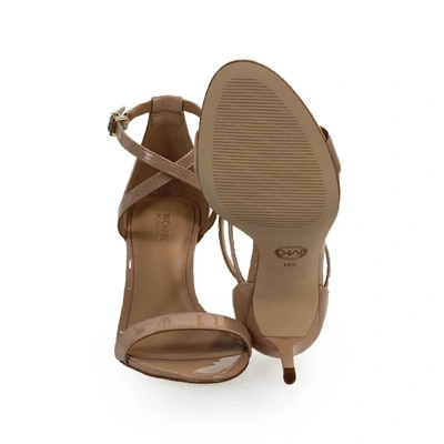 Shop Michael Kors Strappy Sandals Ava In Beige