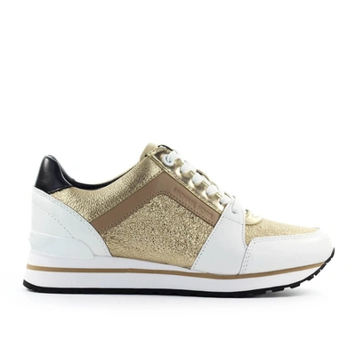 Shop Michael Kors Low-top Sneakers Billie In Gold