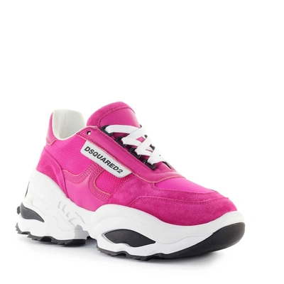 Shop Dsquared2 Low-top Sneakers The Giant Hike In Pink