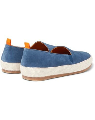 Shop Mulo Loafers In Blue