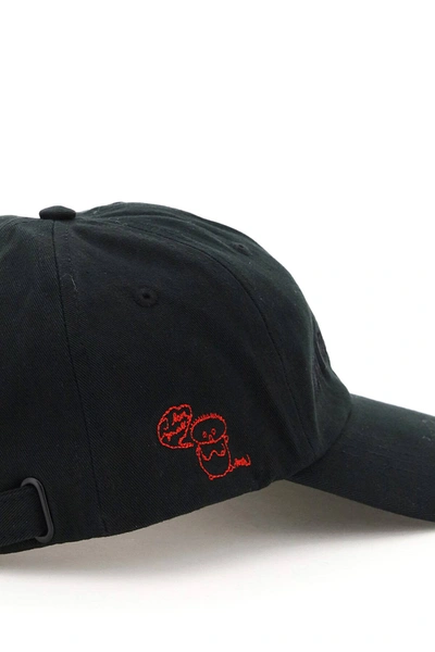 Shop 032c Baseball Cap Die Todliche Doris Embroidery In Black
