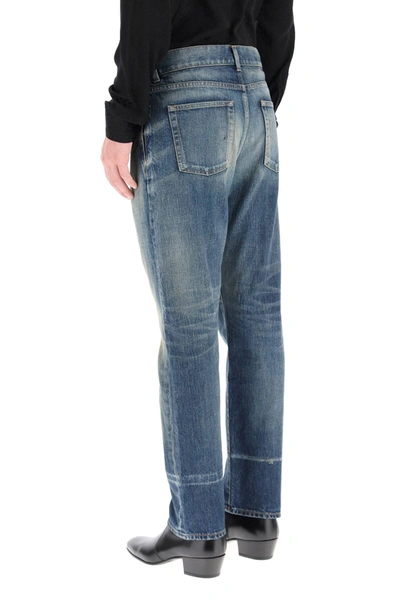 Shop Saint Laurent Skinny Jeans In Blue