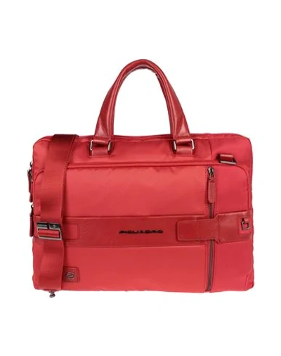Shop Piquadro Work Bag In Red