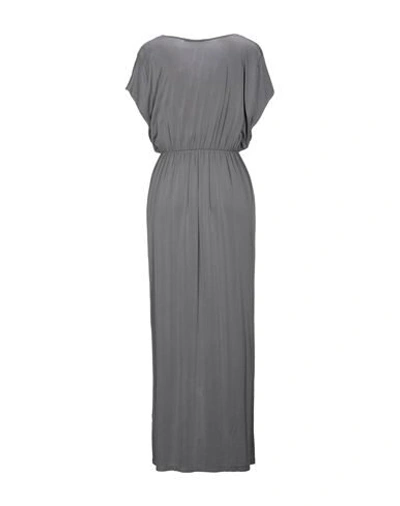 Shop Kangra Cashmere Kangra Woman Maxi Dress Grey Size 6 Cupro, Elastane