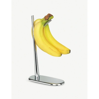 Shop Alessi Dear Charlie Chrome-plated Banana Holder 28cm In Nocolor