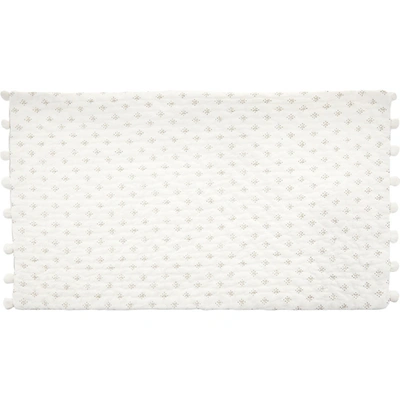 Shop The White Company Brittany Small Rectangle Cushion Cover In White/grey