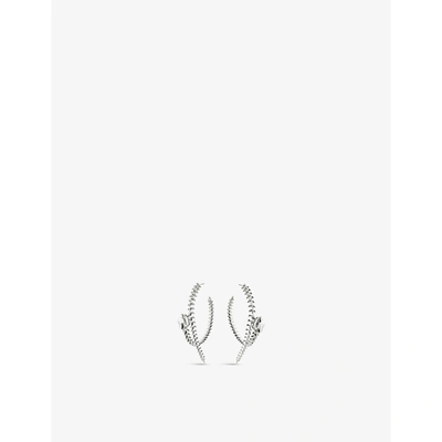 Shaun Leane Serpent Trace Sterling Silver Hoop Earrings In Silver
